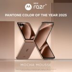 Motorola Razr 50 Ultra, Razr+ & Edge 50 Neo diluncurkan dalam warna Mocha Mousse