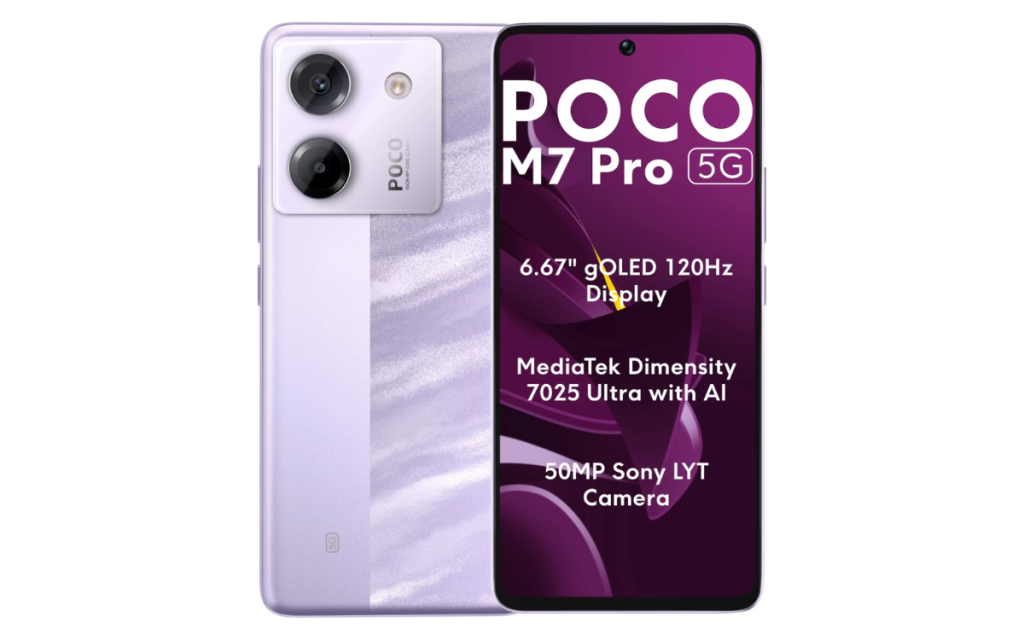 Poco M7 Pro 5G diluncurkan di India dengan Dimensity 7025-Ultra, layar OLED 6,67″ 120Hz & kamera 50MP